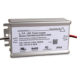 LTF LED 96watt no load electronic DC driver transformer 24VDC ELV dimmable TA96WD24LEDB15